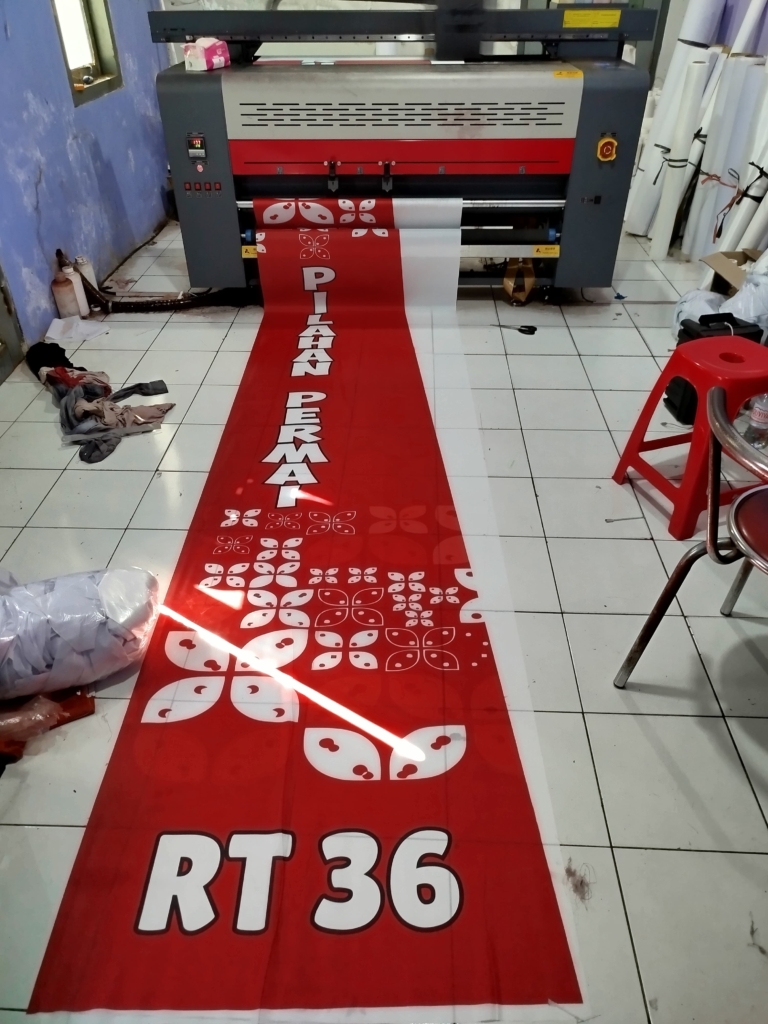 Jasa Cetak Sablon Umbul-Umbul Perumahan di Jogja